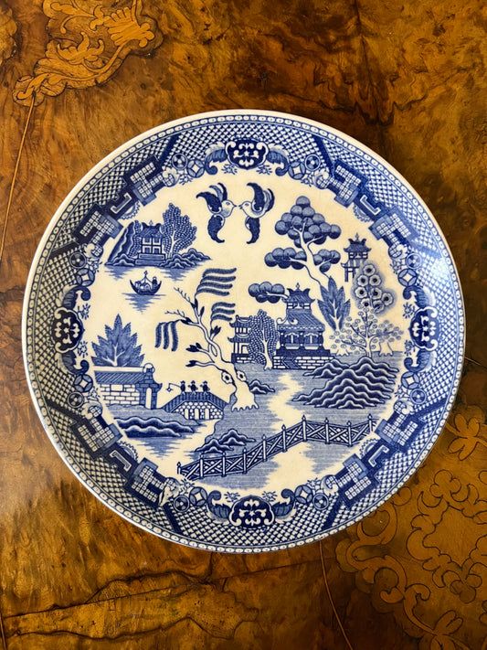 Vintage Japan Blue Print Salad Plate