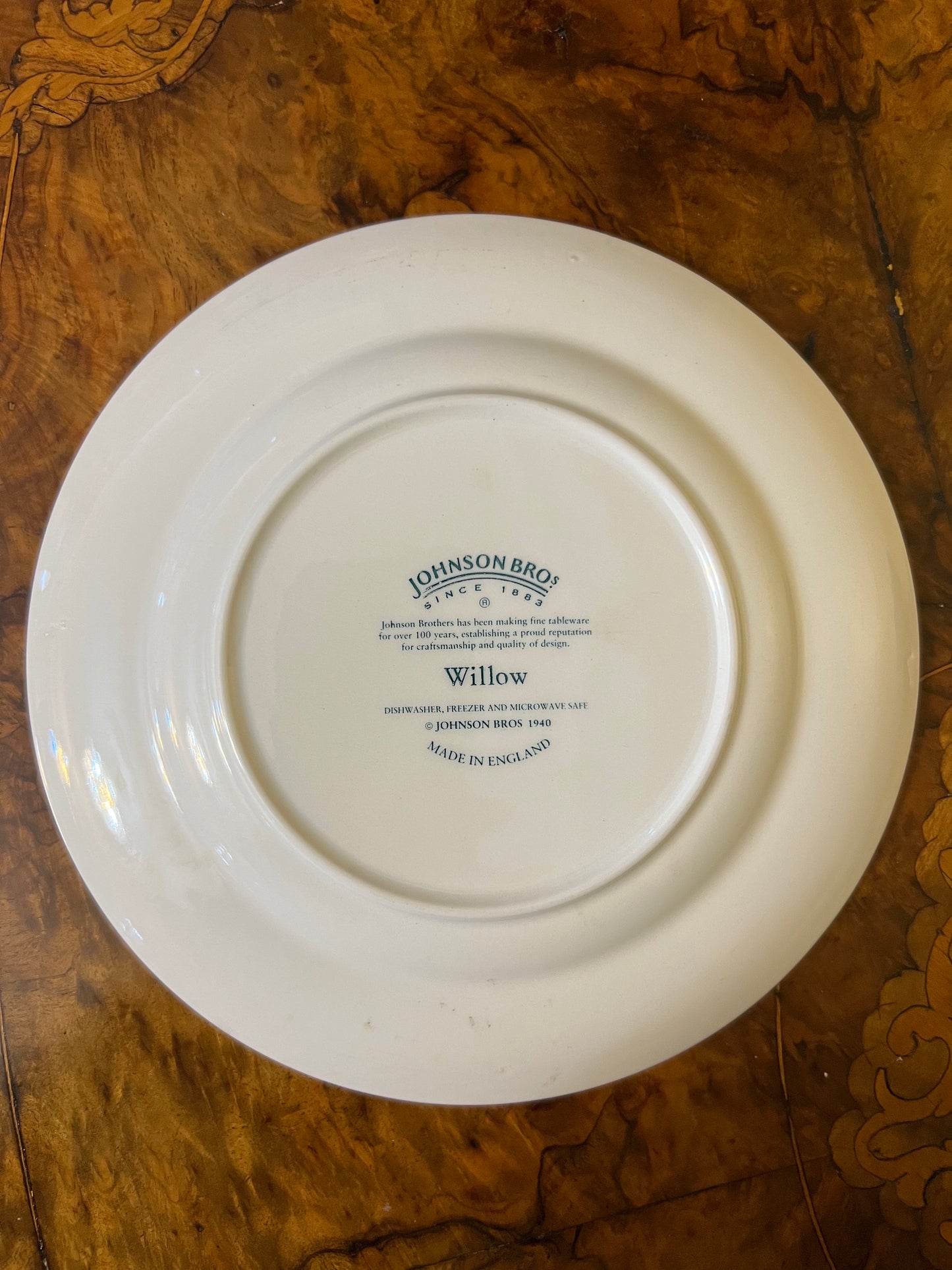 Johnson Bros Willow Print Side Plate