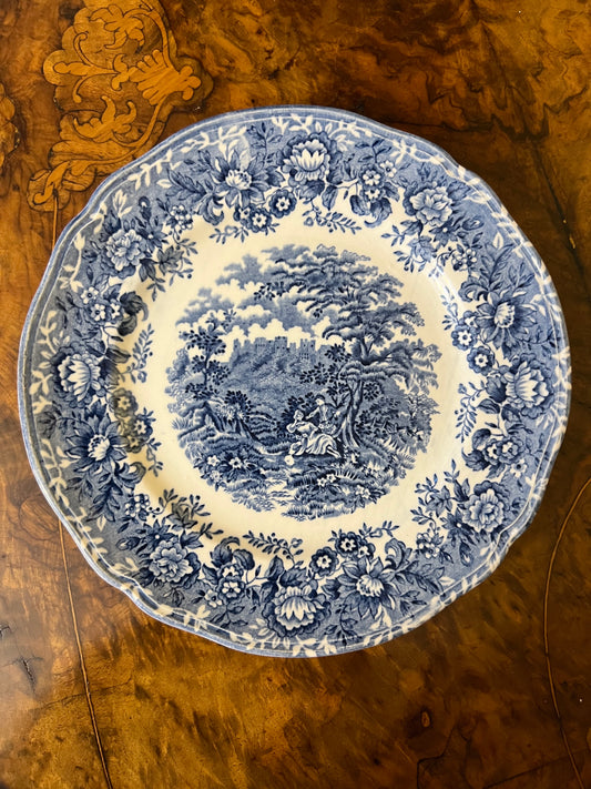 Vintage Alread Meakin Romance Blue Print Side Plate