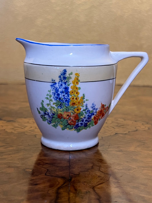 Vintage British Anchor Floral Milk Jug