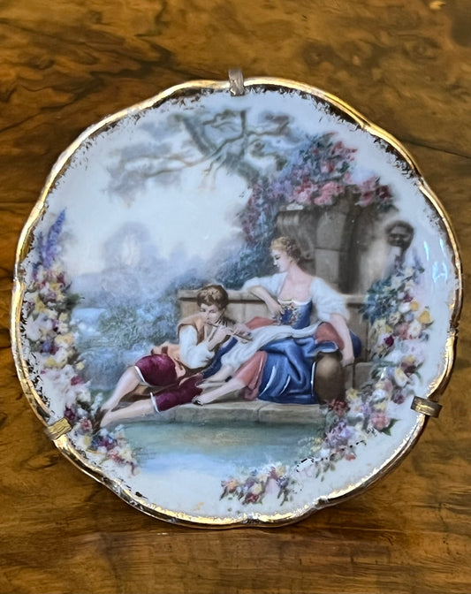 Vintage Limoges France Small Printed Plate