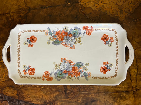 Vintage Burslem Burleigh Ware Floral Sandwich Tray