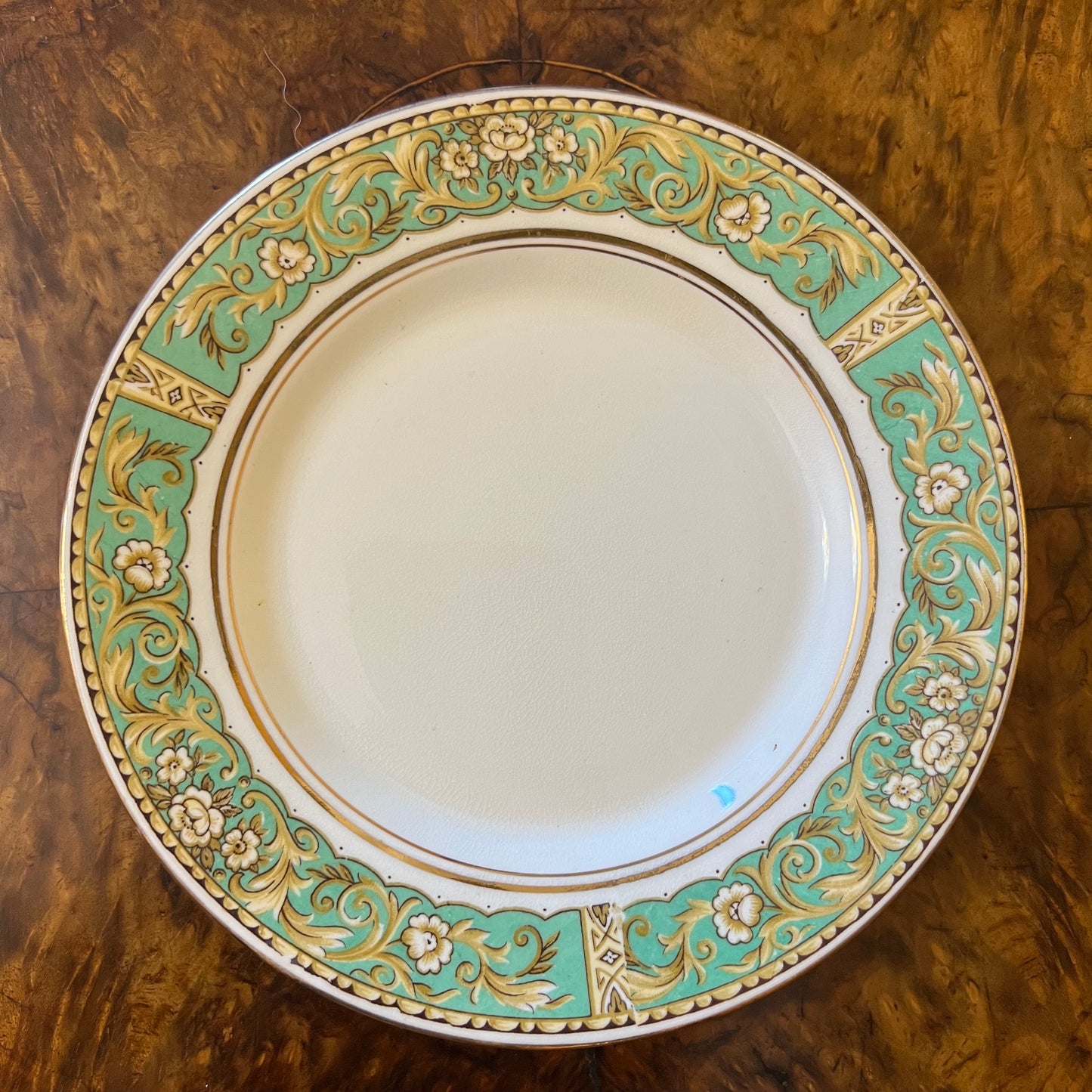 Vintage Salisbury Green Floral Side Plate