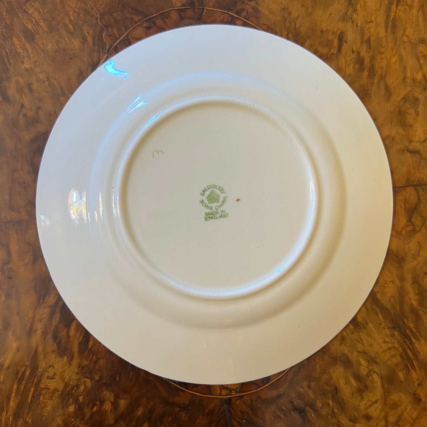 Vintage Salisbury Green Floral Side Plate