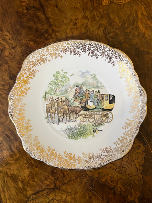 Vintage Duchess Horse and Carriage Decorative Serving Plate