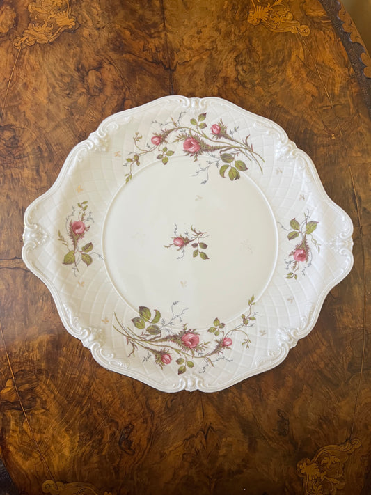 Vintage Efchenenbach La Reine Bavaria Floral Large Plater