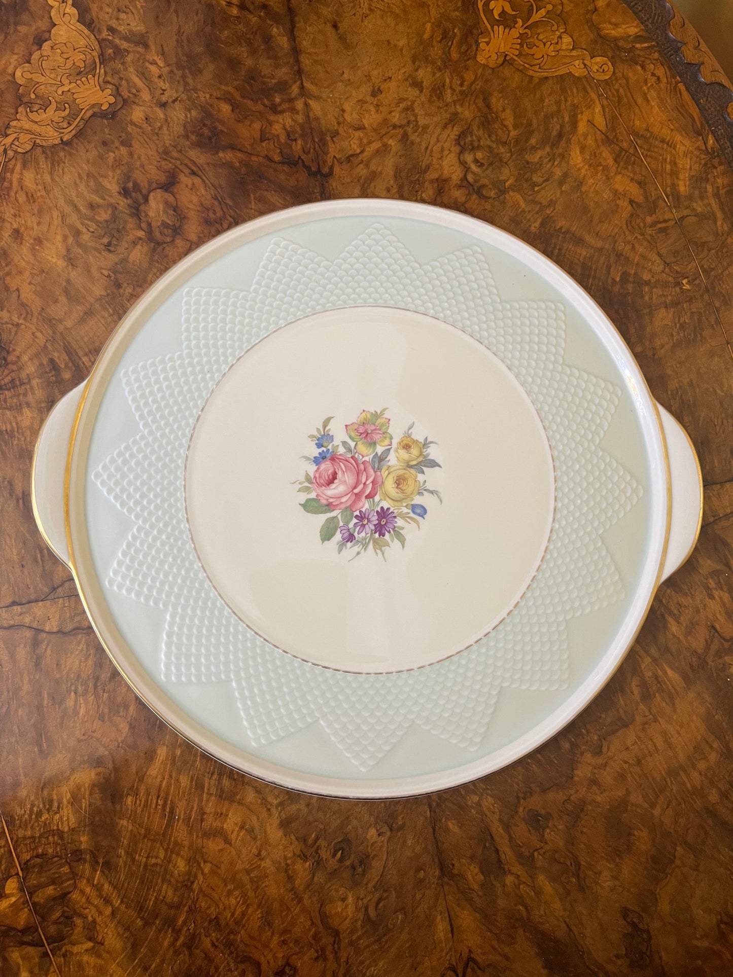 Vintage Thomas R Floral Large Plate/Platter