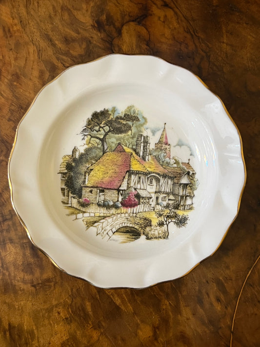 Vintage Duchess Town Print Small Plate Dish