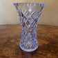 Vintage Crystal Cut Hour Glass Shape Vase