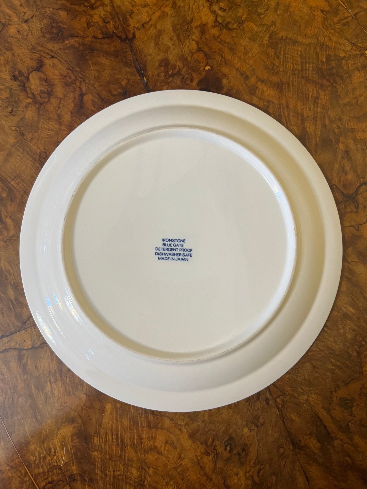 Blue Gate Ironstone Large Plate