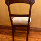 Antique Victorian Cedar Cream Velvet Chairs