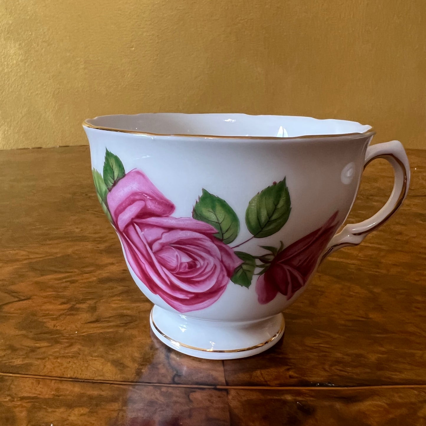 Vintage Royal Vale Pink Rose Tea Cup & Saucer