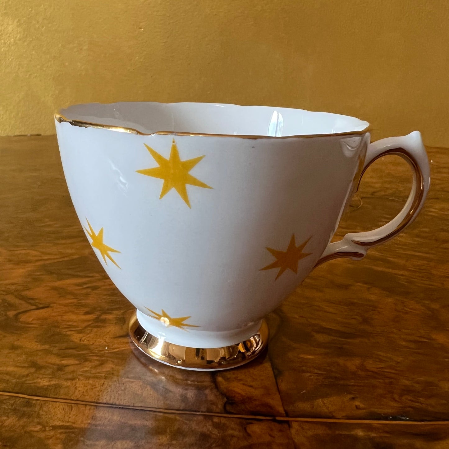 Royal Vale Star Print Tea Cup & Saucer