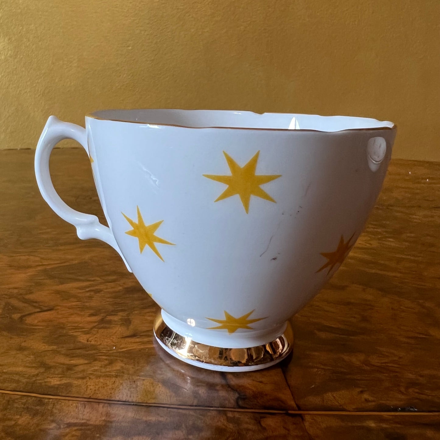 Royal Vale Star Print Tea Cup & Saucer