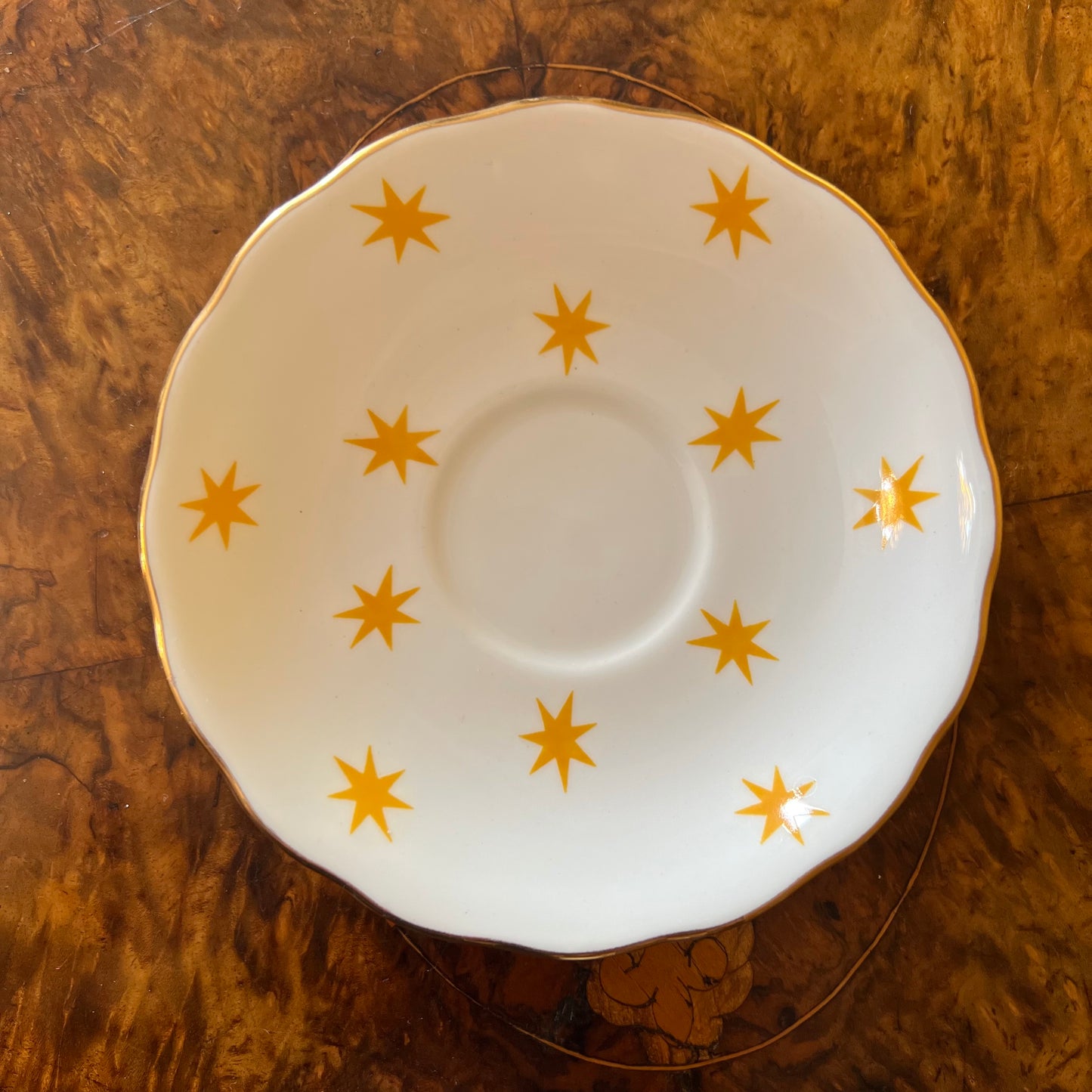 Royal Vale Star Print Tea Cup & Saucer