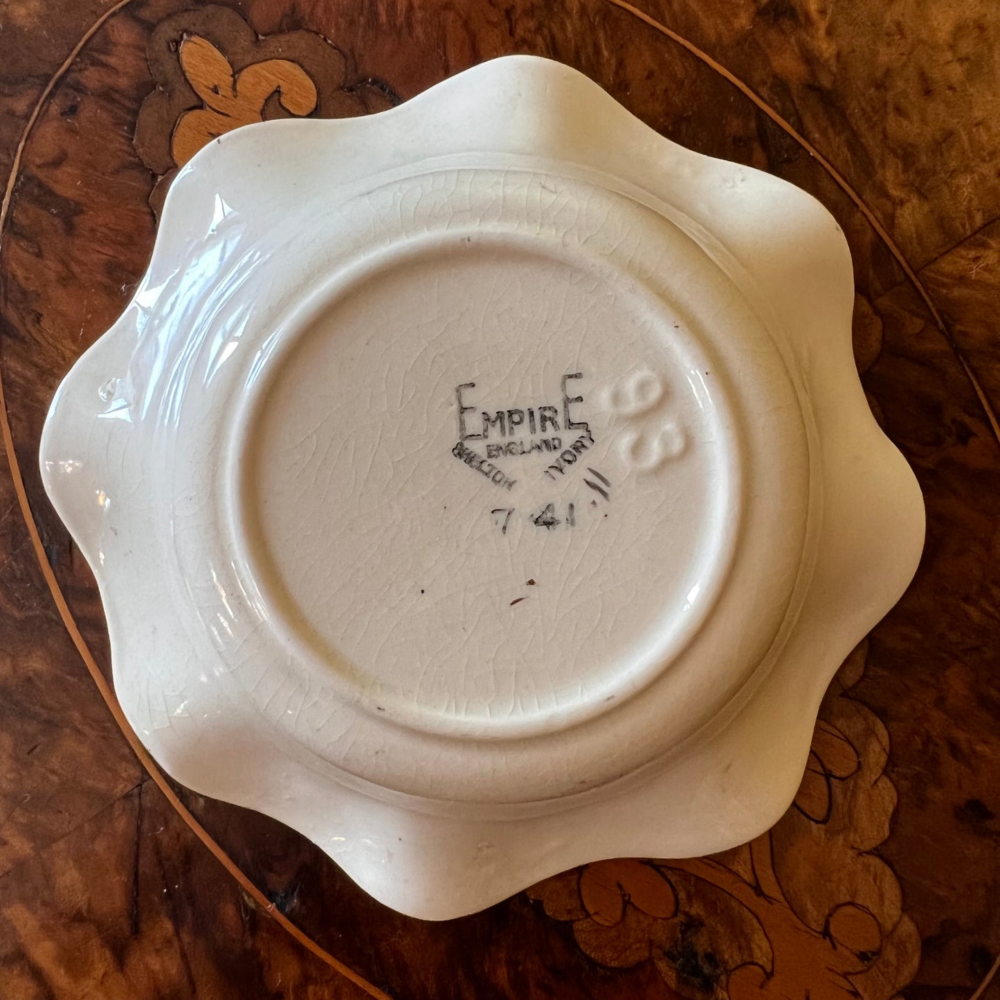 Vintage Empire Lady Crinoline Trinket Dish