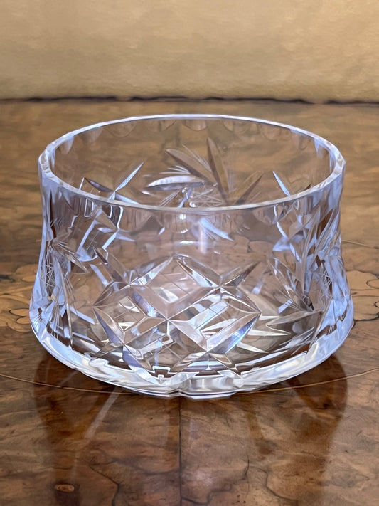 Vintage Crystal Cut Sugar Bowl