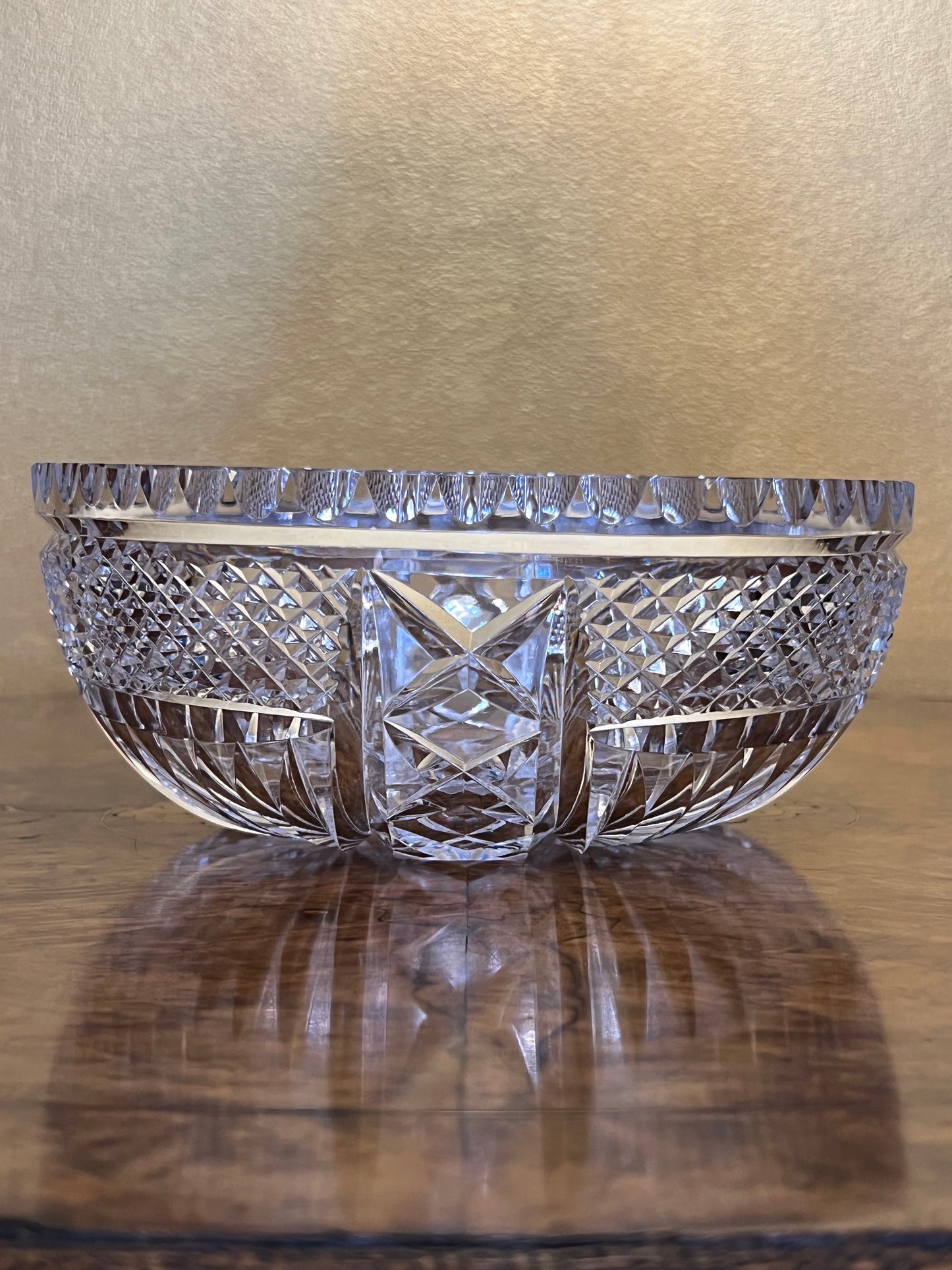 Vintage Crystal Mixed Cutout Design Bowl