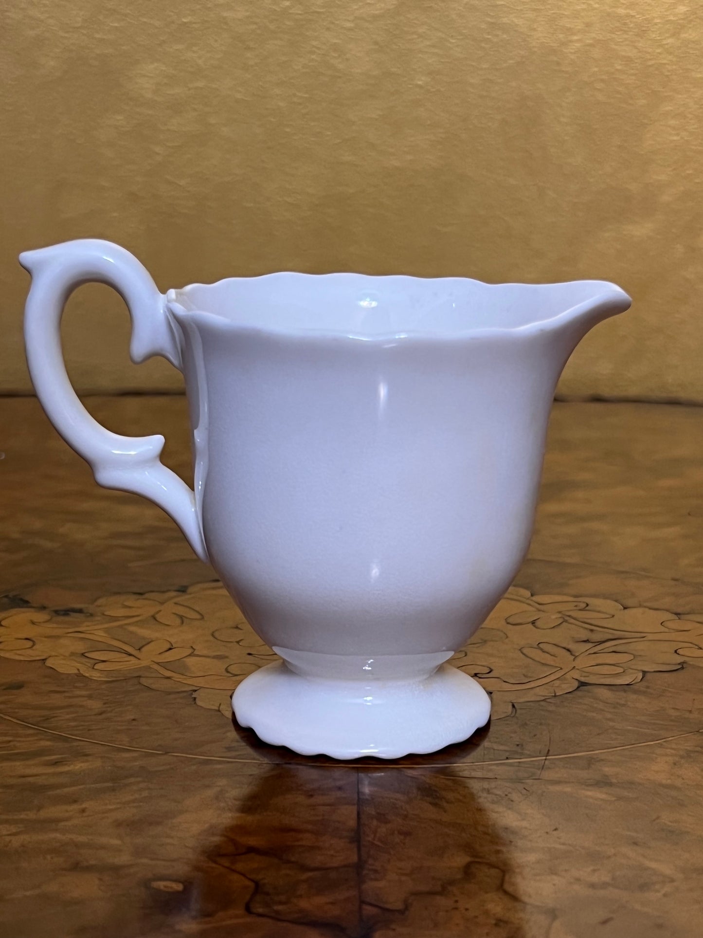 Vintage Crown Staffordshire White Milk Jug