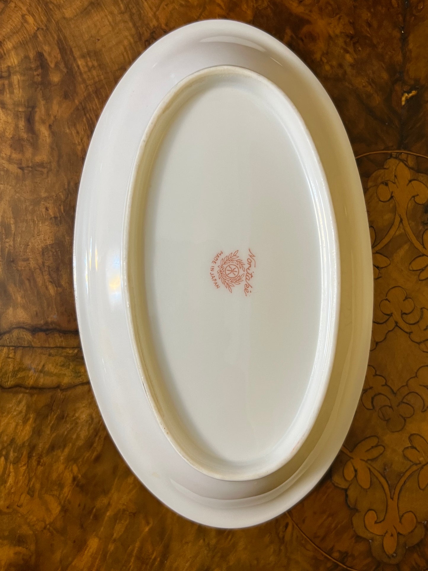 Vintage Noritake Printed Oval Dish