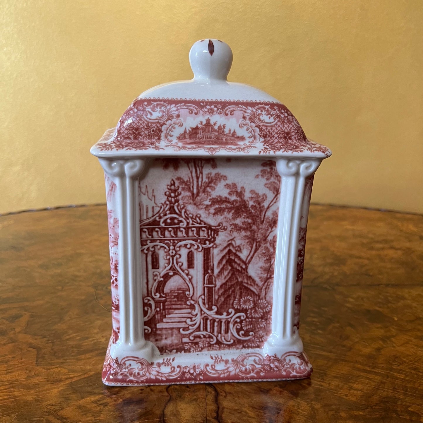 Somerton Grange Porcelain Pink Print Clock