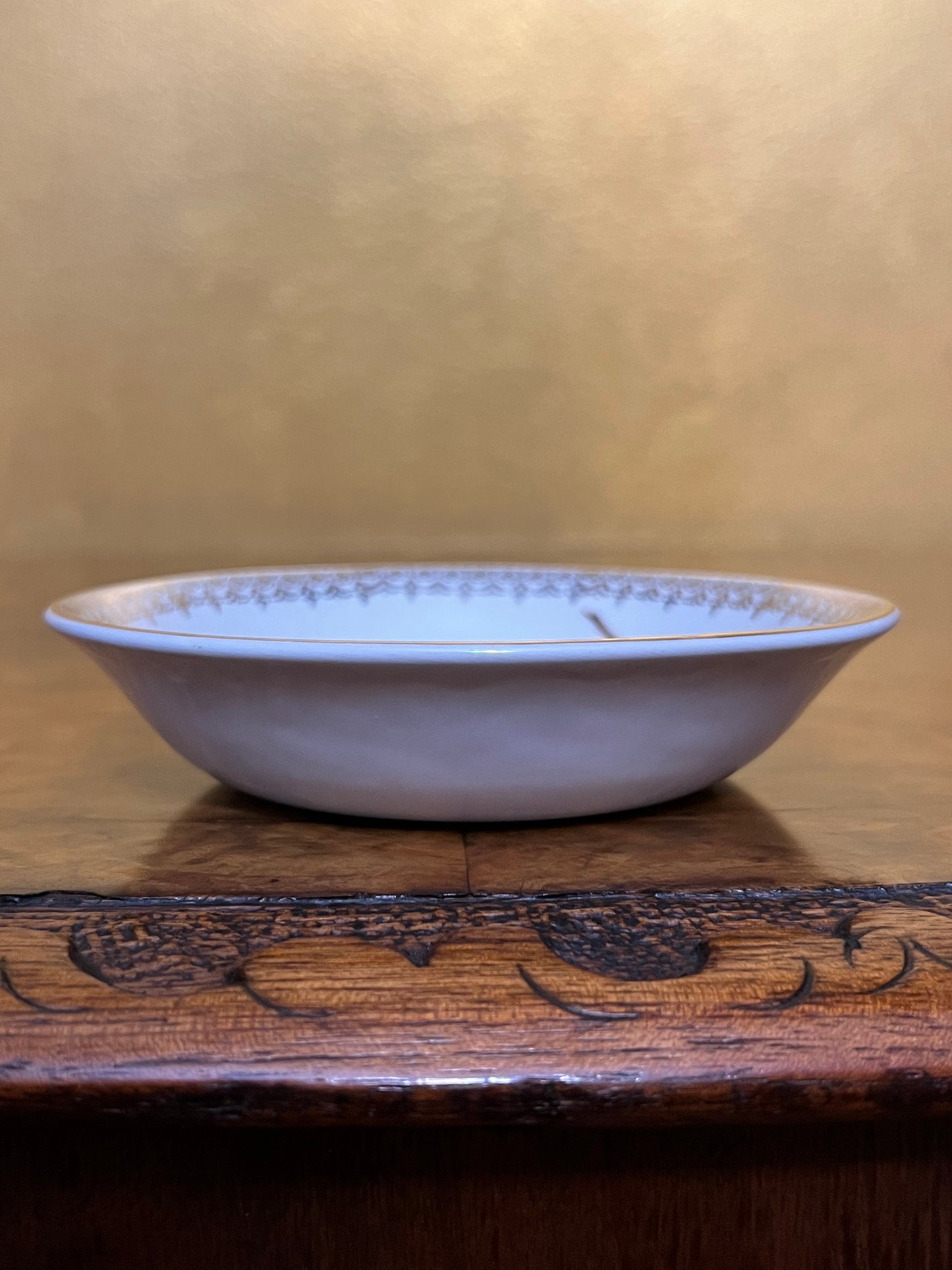 Vintage Wood & Sons English Ironstone Yellow Floral Dish