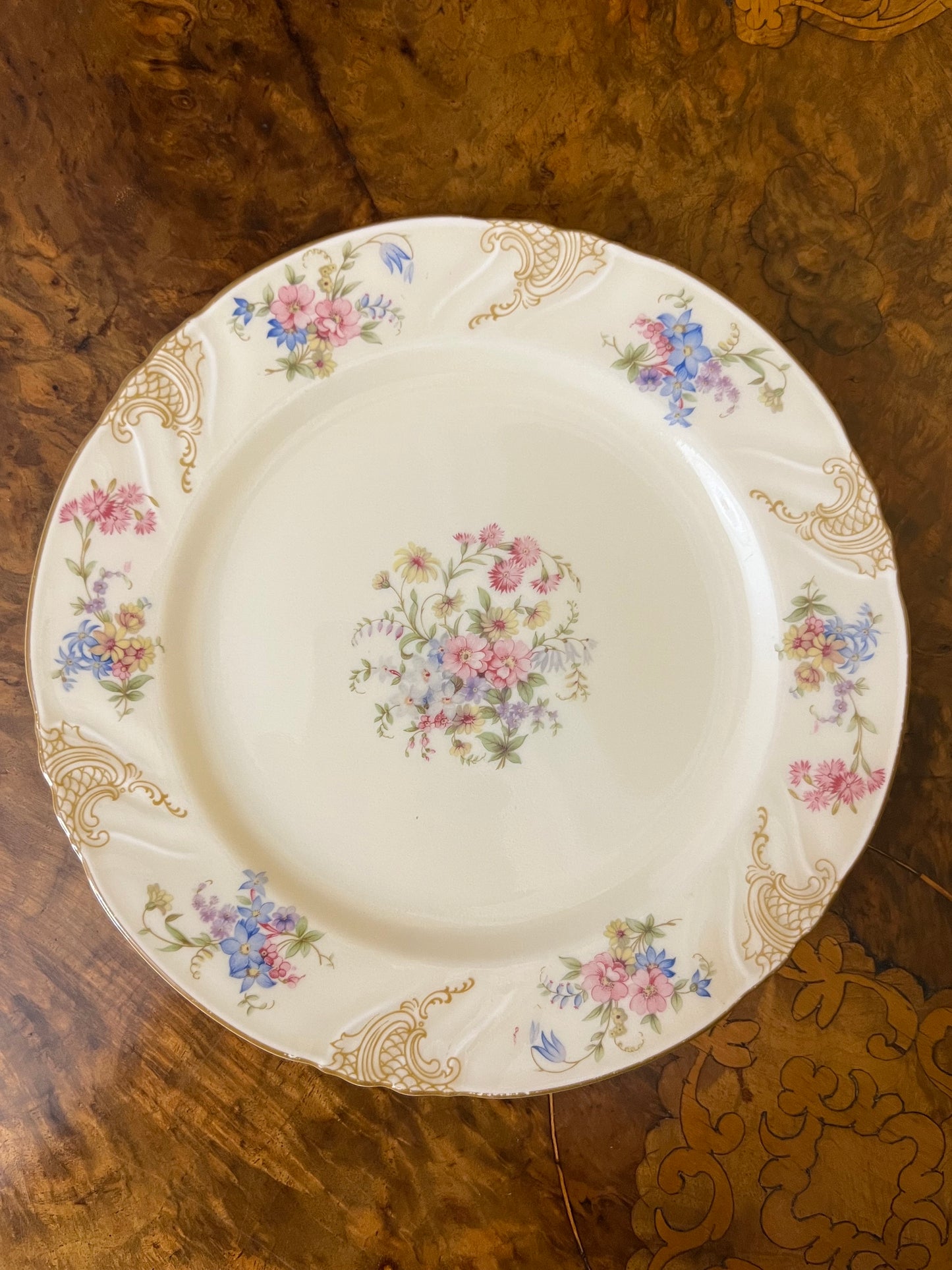 Vintage Thomas Bavaria Floral Plate