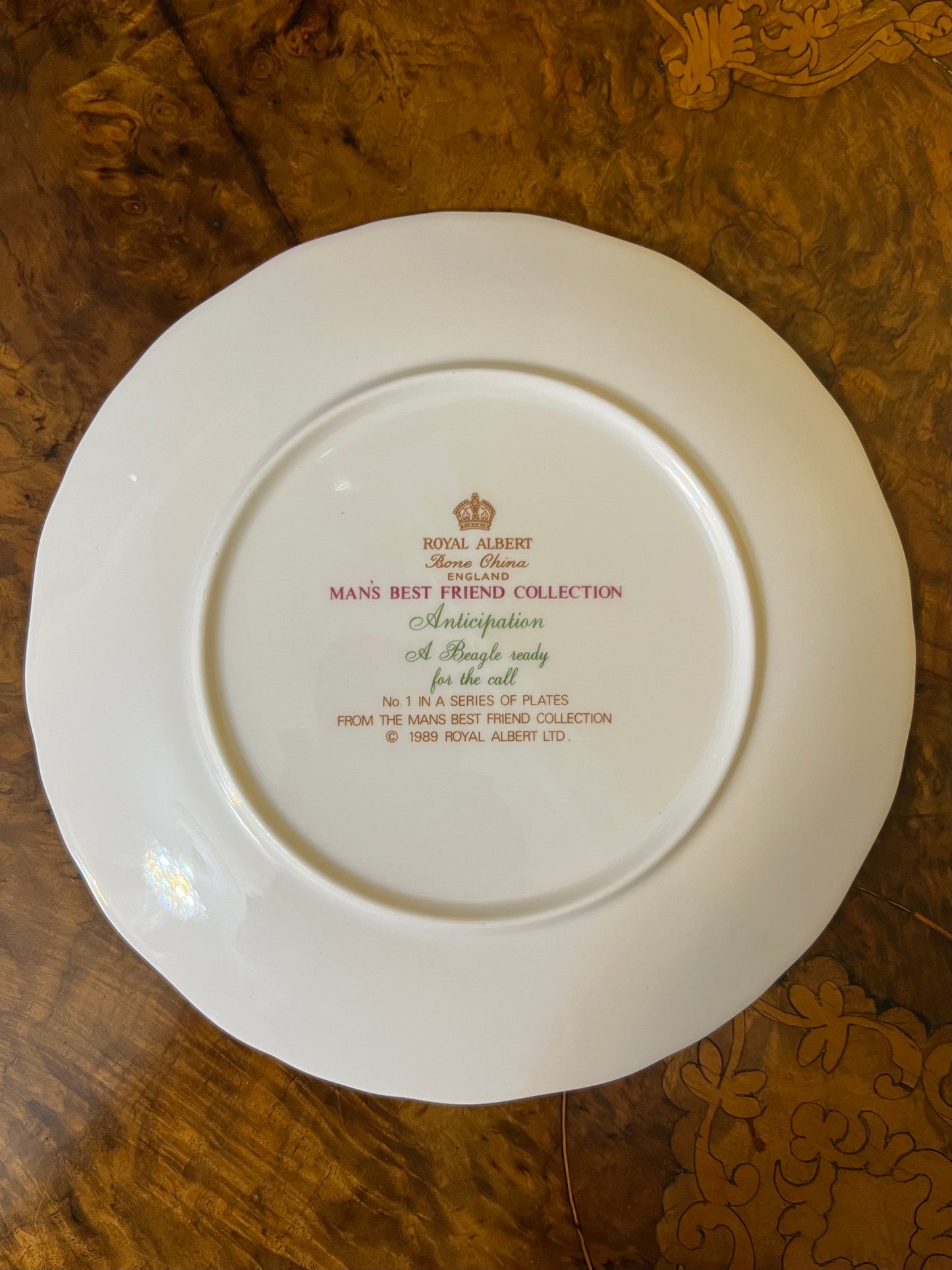 Royal Albert Mans Best Friend Collection Plate