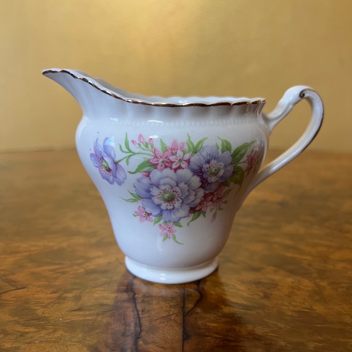 Vintage J & G Meakin Lilac Floral Milk Jug