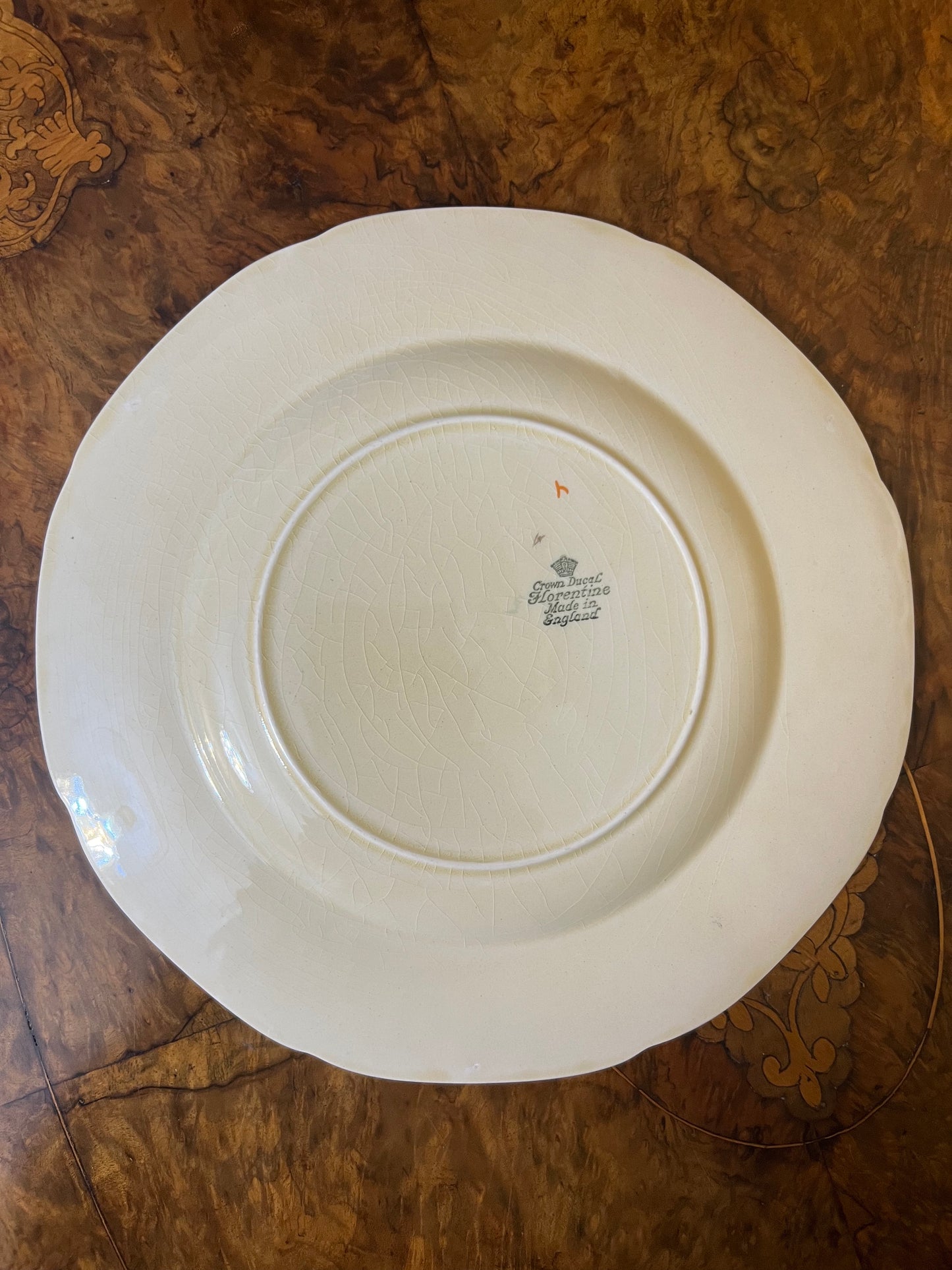 Vintage Crown Ducal Old Tavern Scene Dinner Plate