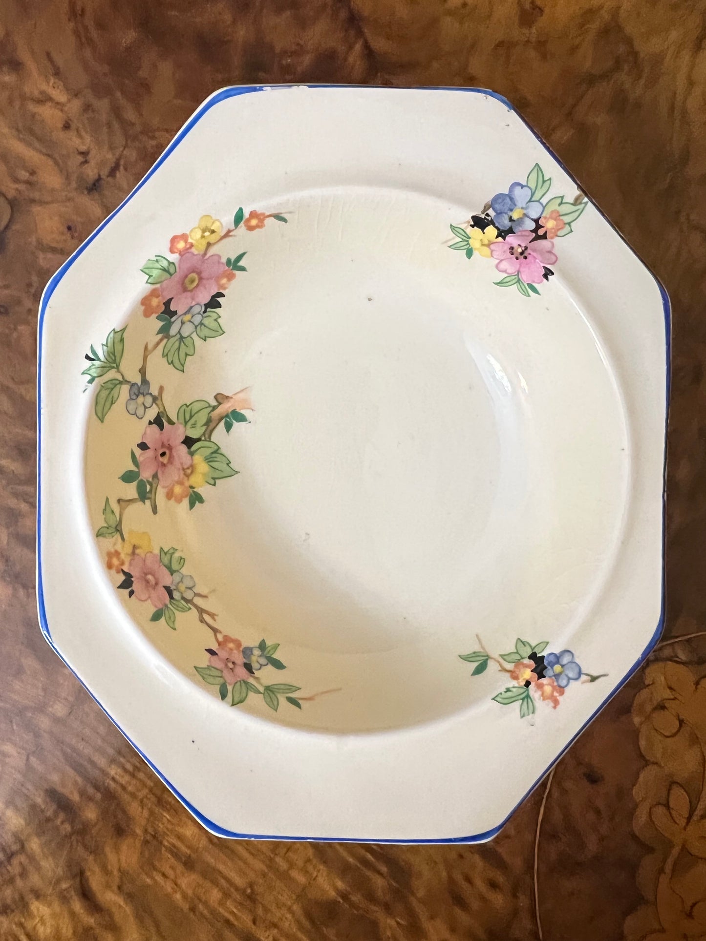 Vintage Royal Staffordshire Honeyglaze Floral Dish