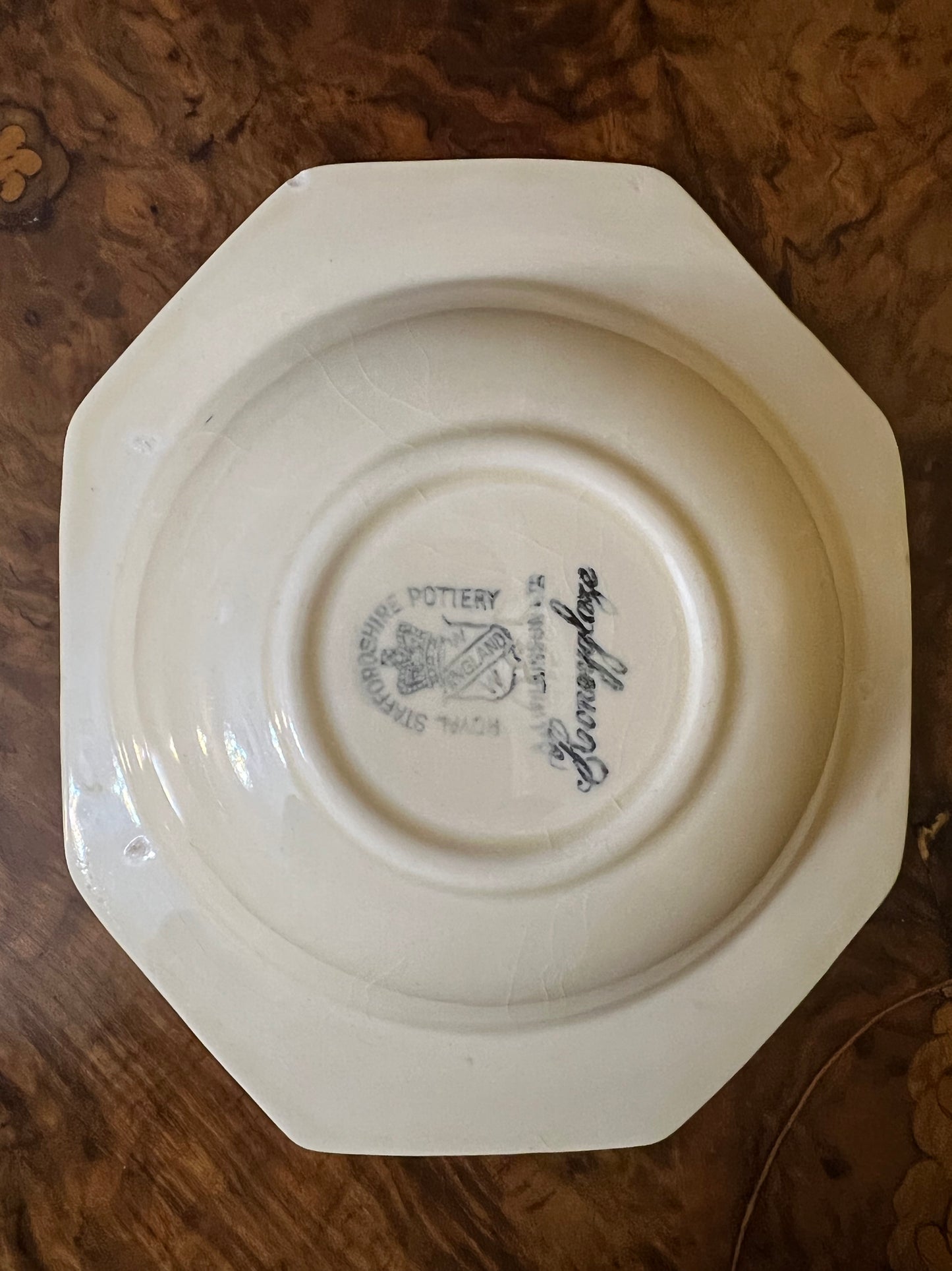 Vintage Royal Staffordshire Honeyglaze Floral Dish