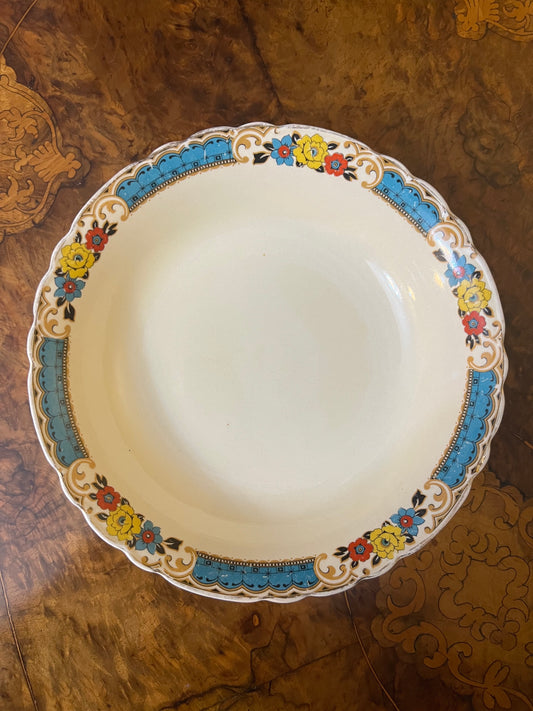 Vintage Royal Staffordshire Pottery Floral Border Bowl