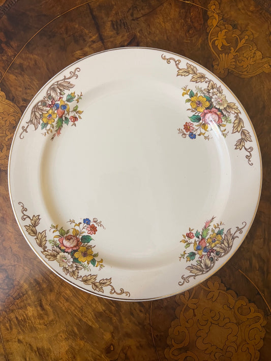 Vintage Grindley Floral Dinner Plate