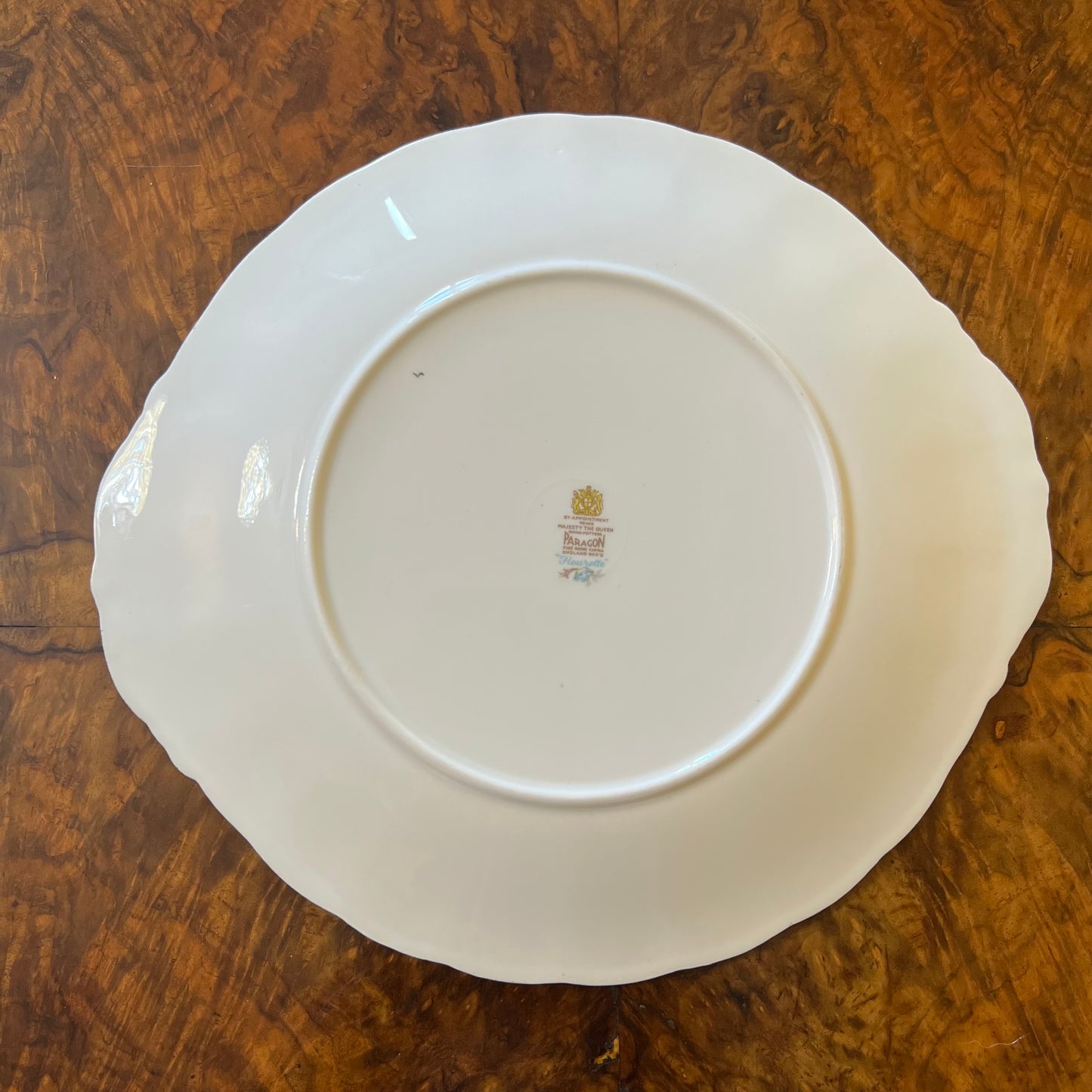 Vintage Paragon Flewrette Milk Cake Plate