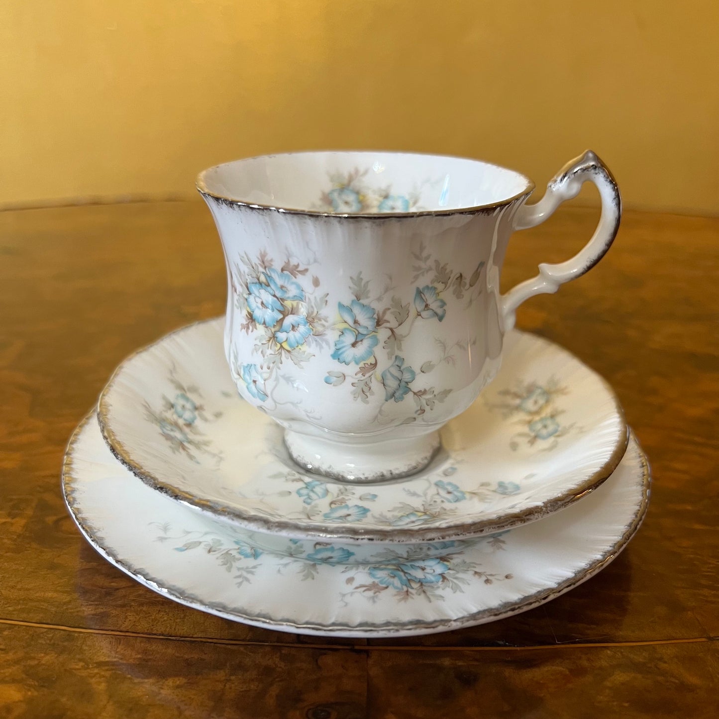 Vintage Paragon Flewrette Tea Cup Trio Set