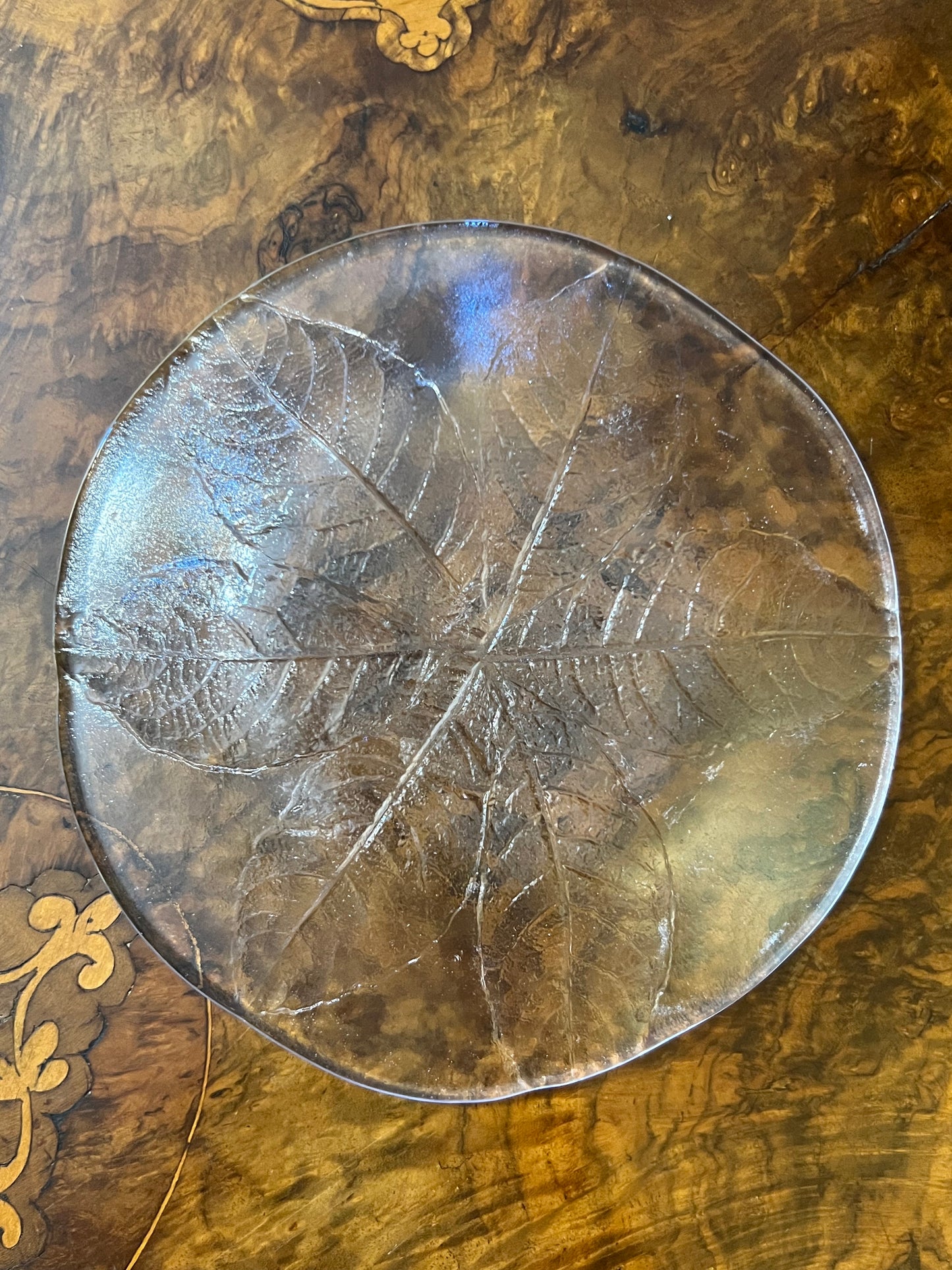 Vintage Kosta Body Leaf Plate 19cm