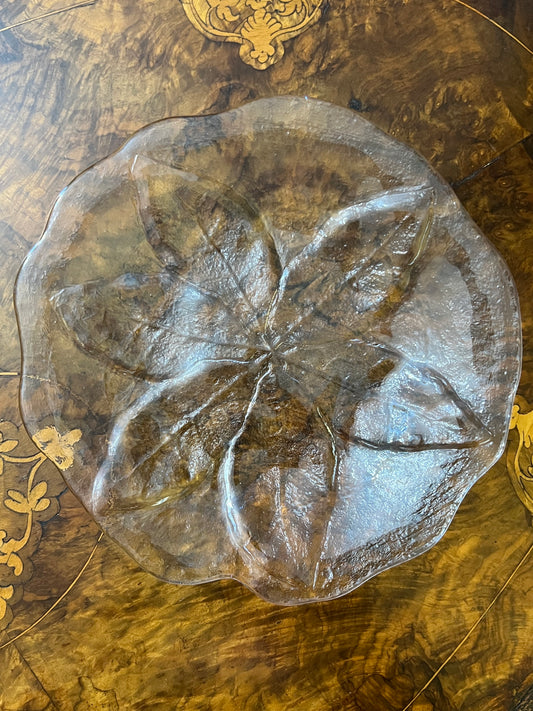Vintage Kosta Body Leaf Plate 22cm