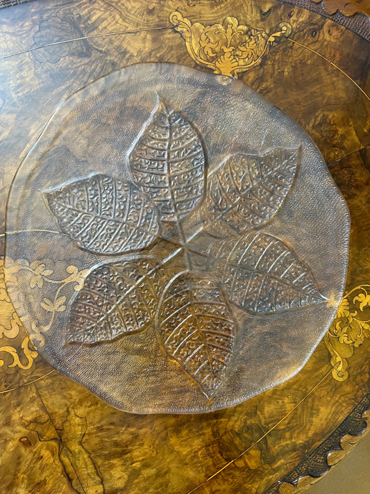 Vintage Kosta Body Leaf Plate/Platter 29cm