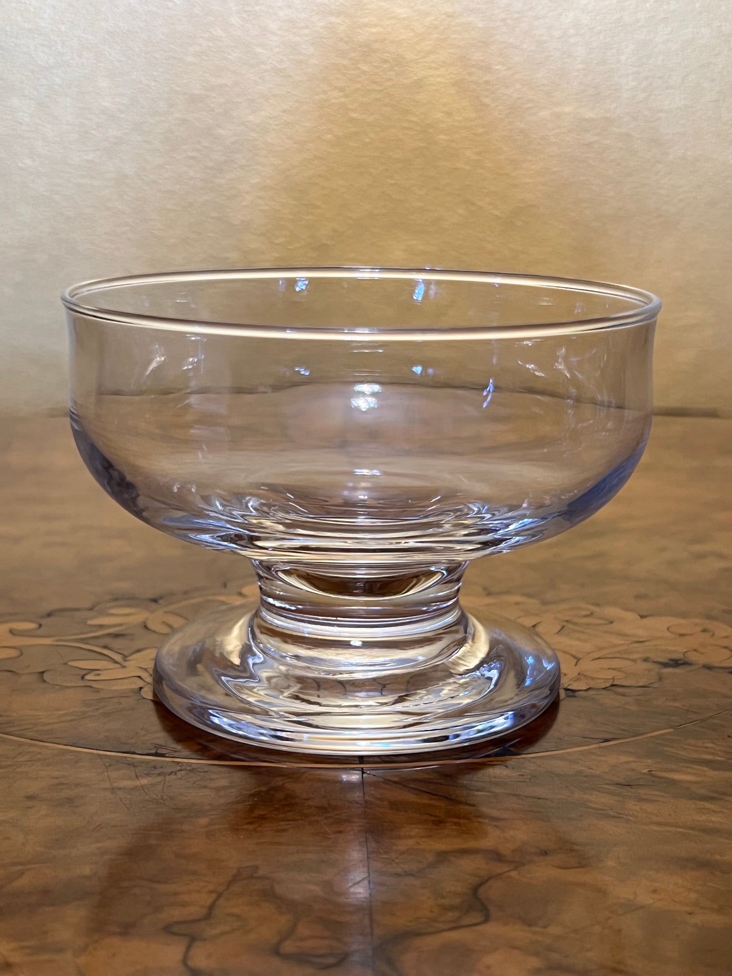 Vintage Glass Desert Sundae Bowls Set Of Three