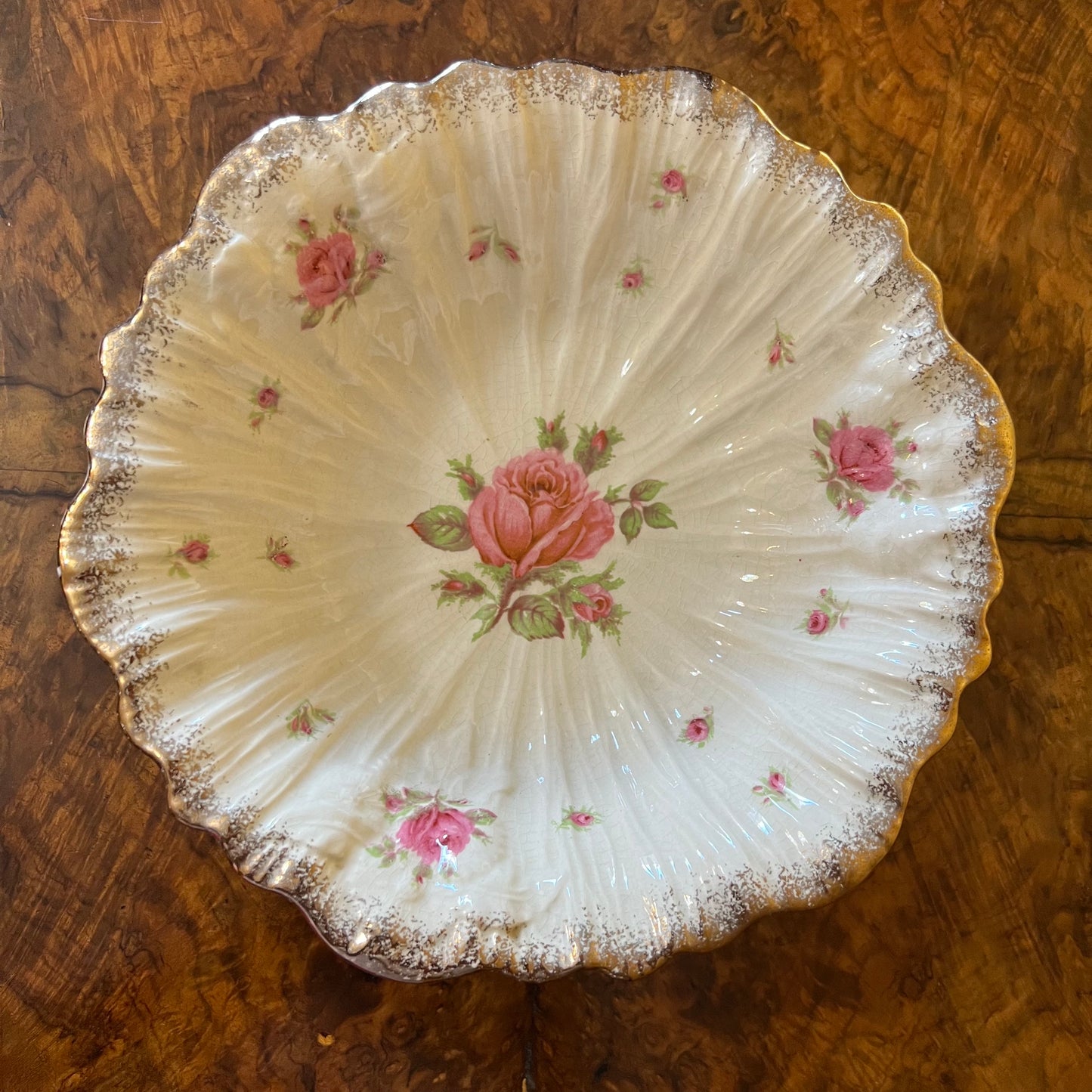 Vintage Crown Ducal Floral Display Bowl