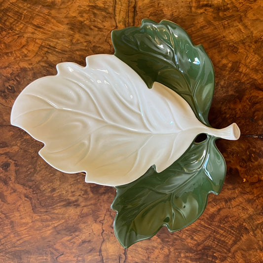 Vintage Carlton Ware Leaf Shape Display Bowl