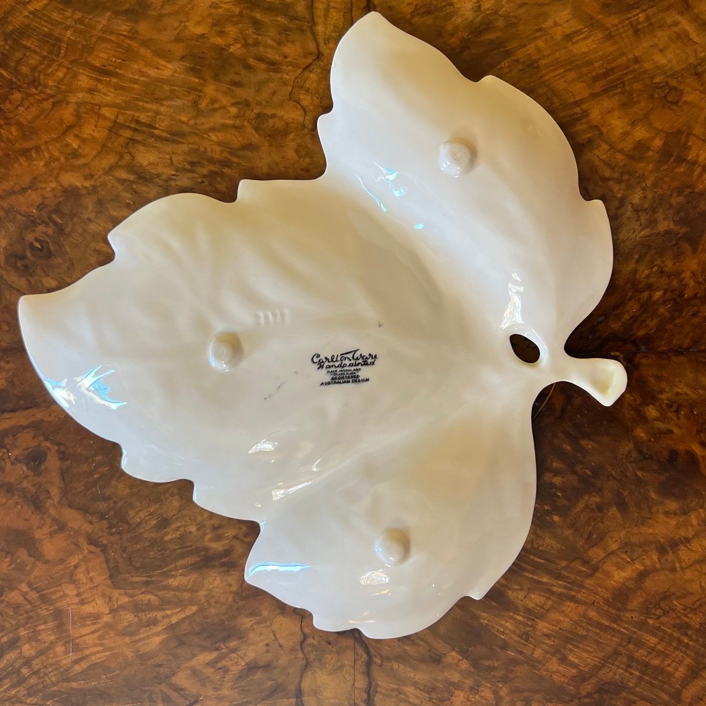 Vintage Carlton Ware Leaf Shape Display Bowl