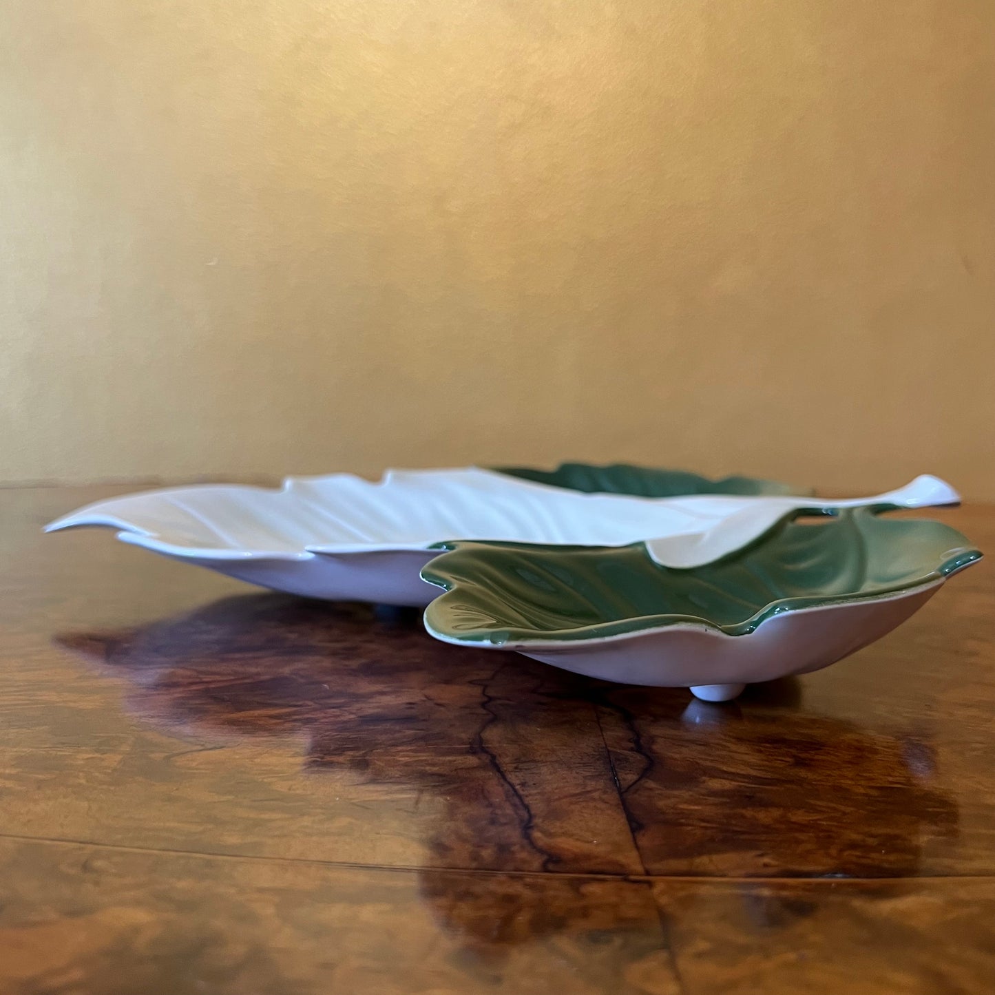 Vintage Carlton Ware Leaf Shape Display Bowl