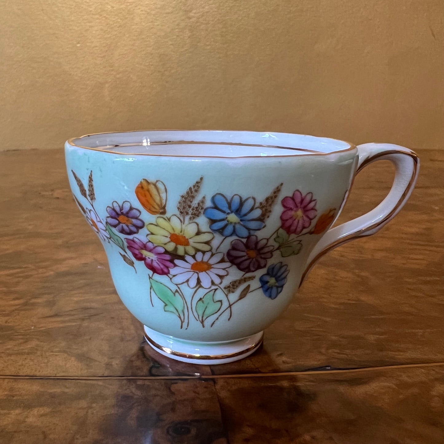 Vintage EB Foley Floral Coffee Cup & Saucer