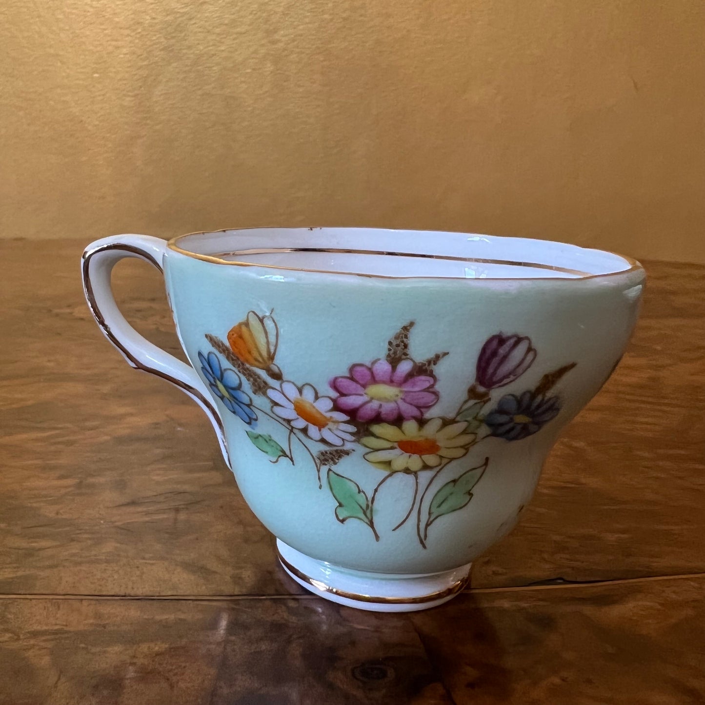 Vintage EB Foley Floral Coffee Cup & Saucer