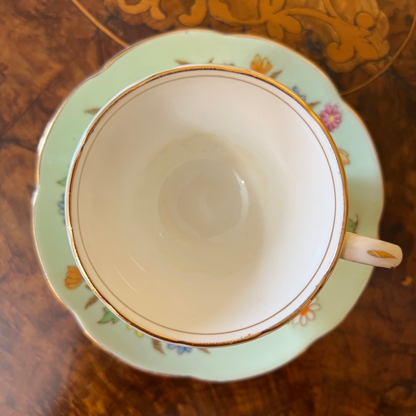 Vintage EB Foley Floral Coffee Cup & Saucer