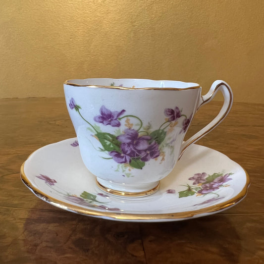 Vintage Royal Crown Pottery Coffee Cup & Saucer