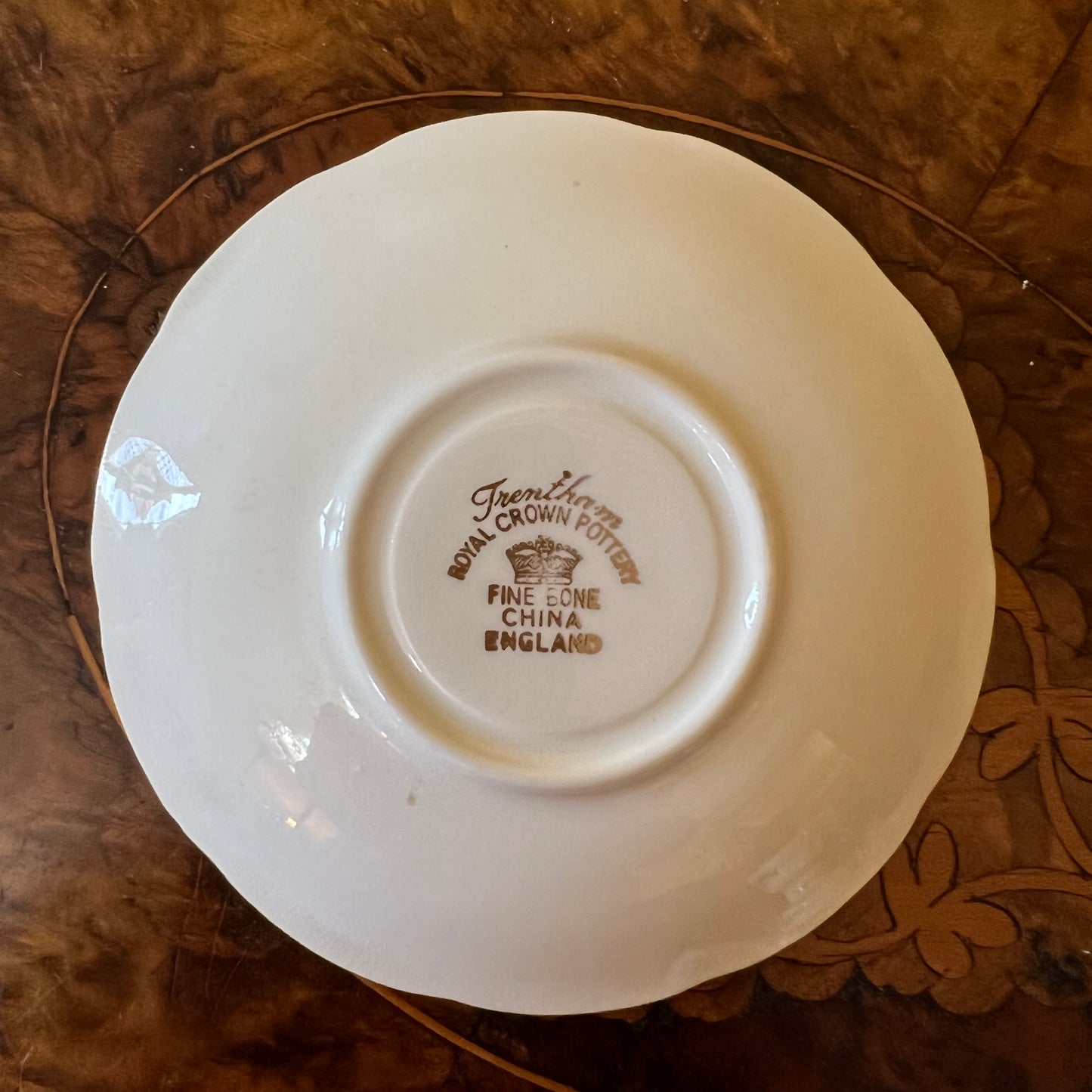 Vintage Royal Crown Pottery Coffee Cup & Saucer