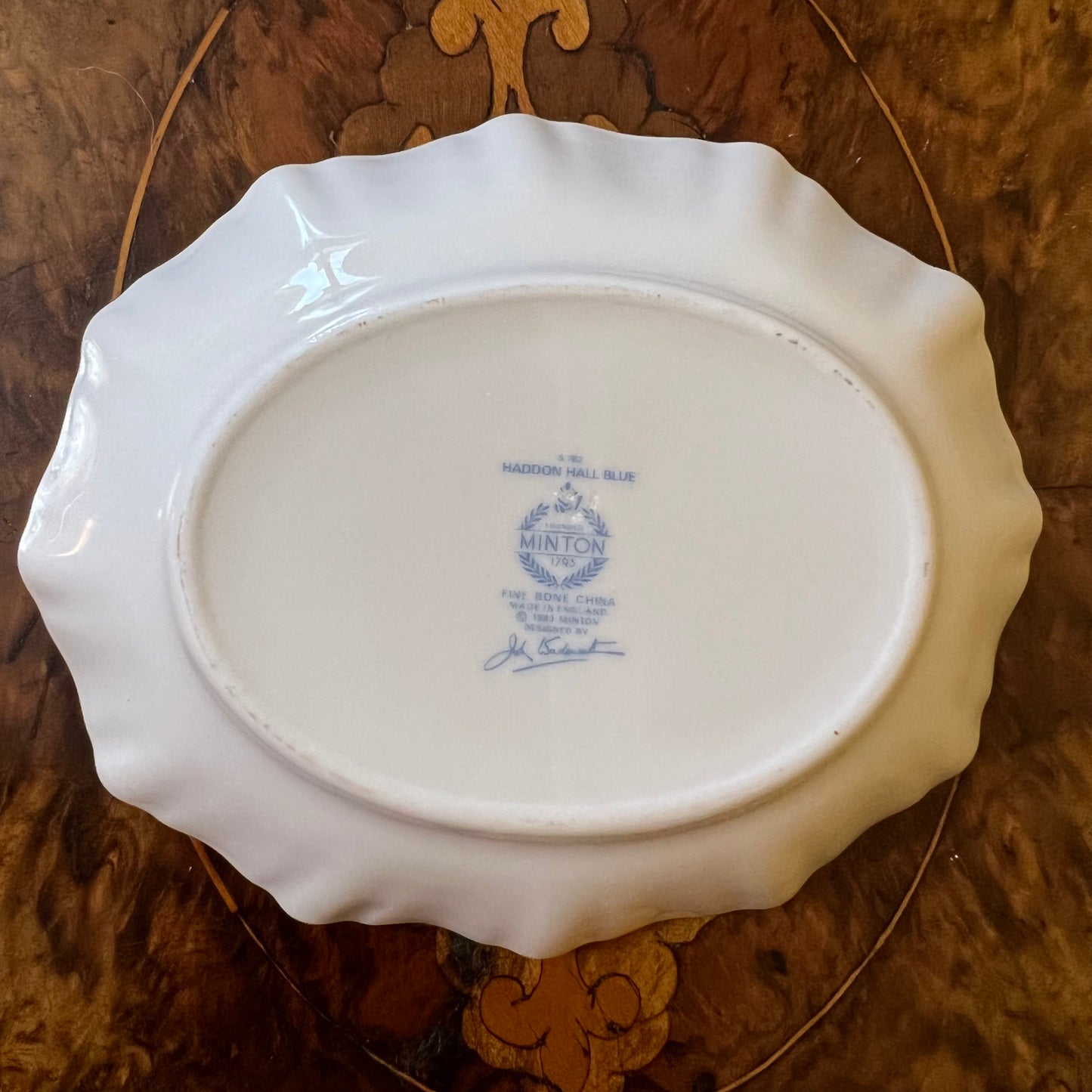 Minton Haddon Hall Blue Trinket Dish